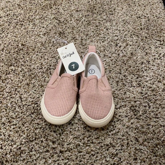 Cat & Jack Shoes Nwt Cat And Jack Pink Slip Ins Poshmark